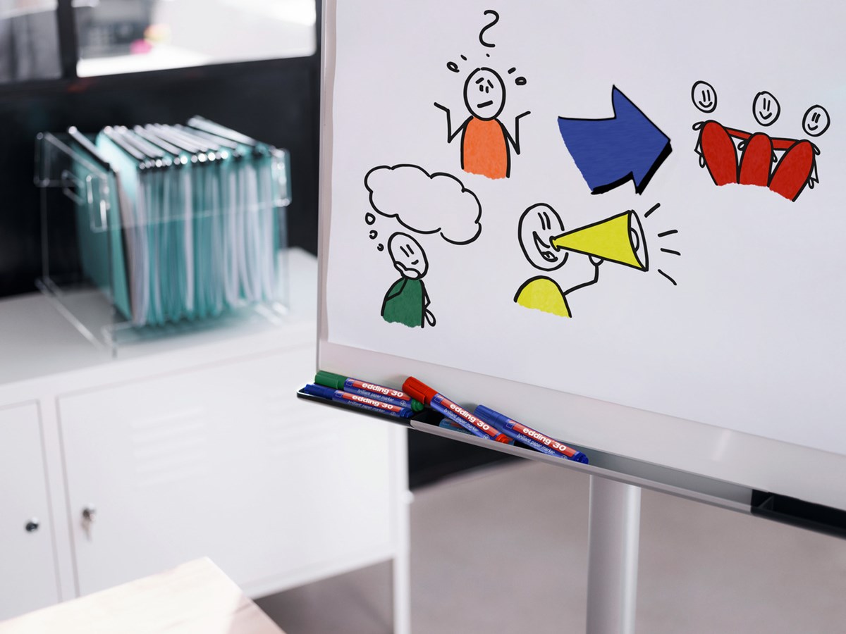 edding 30 Brilliant-Papiermarker rot, Rundspitze 1,5-3 mm (Art.-Nr.: 4-30002)