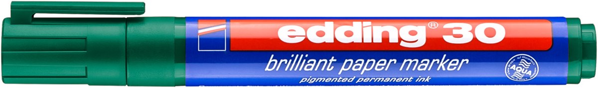 edding 30 Brilliant-Papiermarker grün, Rundspitze 1,5-3 mm (Art.-Nr.: 4-30004)