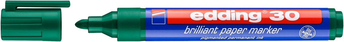 edding 30 Brilliant-Papiermarker grün, Rundspitze 1,5-3 mm (Art.-Nr.: 4-30004)