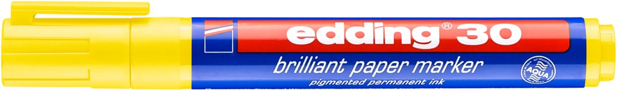 edding 30 Brilliant-Papiermarker gelb, Rundspitze 1,5-3 mm (Art.-Nr.: 4-30005)