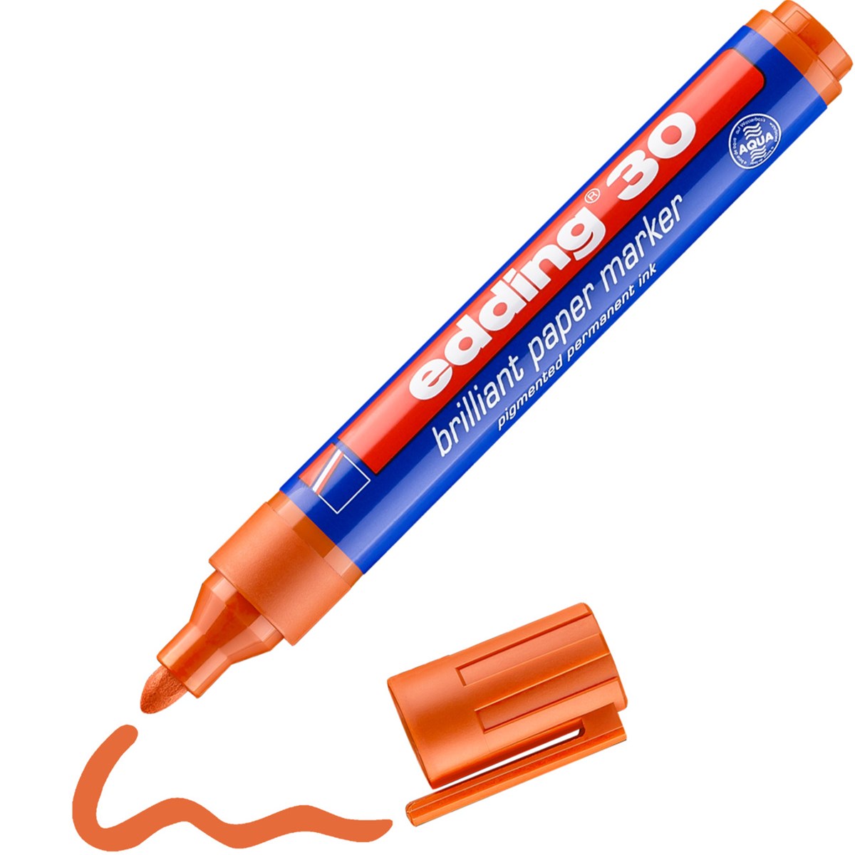 edding 30 Brilliant-Papiermarker orange, Rundspitze 1,5-3 mm (Art.-Nr.: 4-30006)