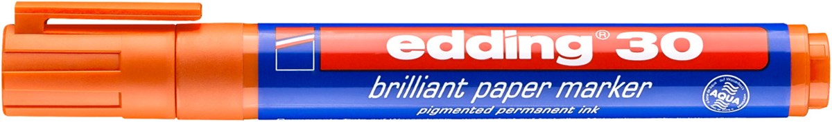 edding 30 Brilliant-Papiermarker orange, Rundspitze 1,5-3 mm (Art.-Nr.: 4-30006)