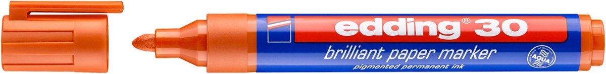 edding 30 Brilliant-Papiermarker orange, Rundspitze 1,5-3 mm (Art.-Nr.: 4-30006)