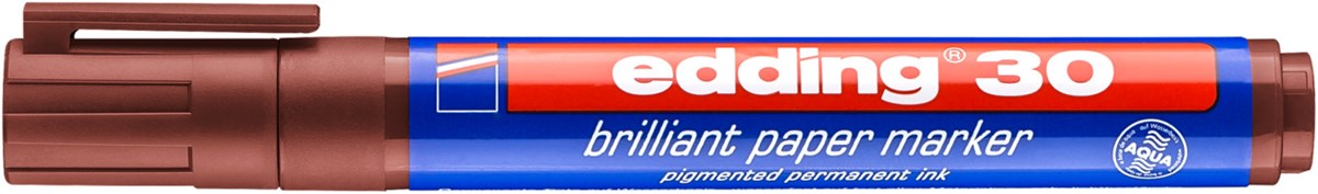 edding 30 Brilliant-Papiermarker braun, Rundspitze 1,5-3 mm (Art.-Nr.: 4-30007)