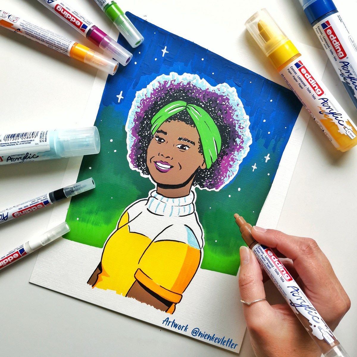 edding 30010 Acryl Malblock A3 10 Blatt weiß (Art.-Nr.: 4-30010-A3)