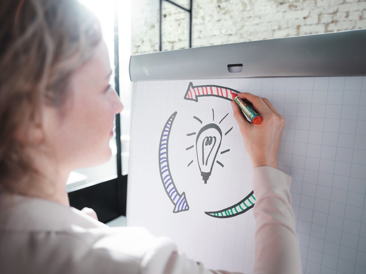 edding 32 EcoLine Flipchartmarker grün, Keilspitze 1-5 mm (Art.-Nr.: 4-32004)