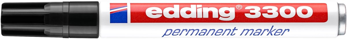 edding 3300 Permanentmarker schwarz, Keilspitze 1-5 mm (Art.-Nr.: 4-3300001)