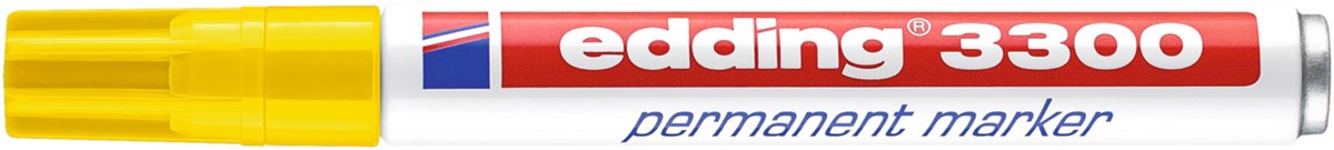 edding 3300 Permanentmarker gelb, Keilspitze 1-5 mm (Art.-Nr.: 4-3300005)
