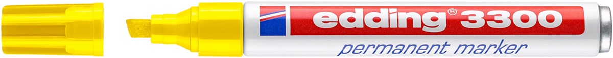 edding 3300 Permanentmarker gelb, Keilspitze 1-5 mm (Art.-Nr.: 4-3300005)