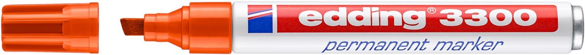 edding 3300 Permanentmarker orange, Keilspitze 1-5 mm (Art.-Nr.: 4-3300006)