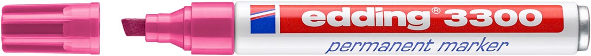 edding 3300 Permanentmarker rosa, Keilspitze 1-5 mm (Art.-Nr.: 4-3300009)