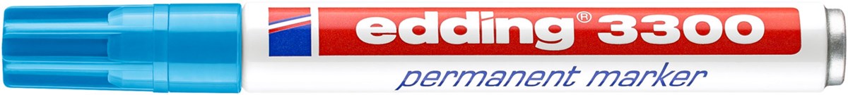 edding 3300 Permanentmarker hellblau, Keilspitze 1-5 mm (Art.-Nr.: 4-3300010)