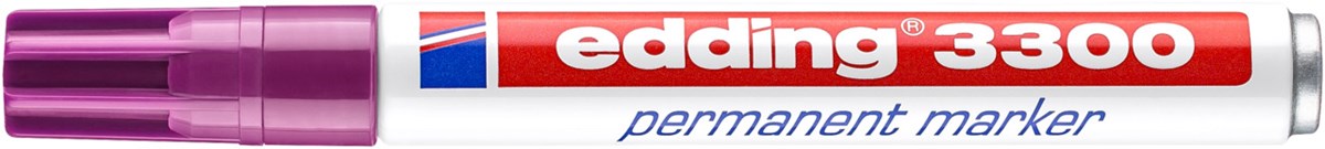 edding 3300 Permanentmarker rot-violett, Keilspitze 1-5 mm (Art.-Nr.: 4-3300020)