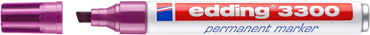 edding 3300 Permanentmarker rot-violett, Keilspitze 1-5 mm (Art.-Nr.: 4-3300020)