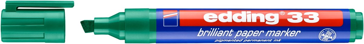 edding 33 Brilliant-Papiermarker grün, Keilspitze 1-5 mm (Art.-Nr.: 4-33004)