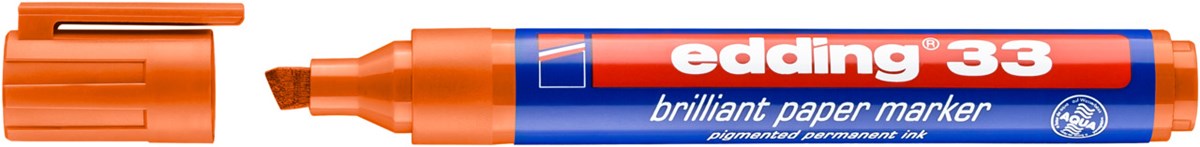 edding 33 Brilliant-Papiermarker orange, Keilspitze 1-5 mm (Art.-Nr.: 4-33006)