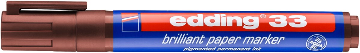 edding 33 Brilliant-Papiermarker braun, Keilspitze 1-5 mm (Art.-Nr.: 4-33007)
