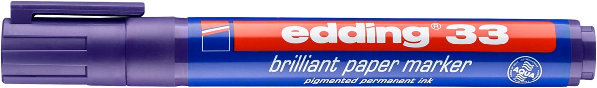 edding 33 Brilliant-Papiermarker violett, Keilspitze 1-5 mm (Art.-Nr.: 4-33008)