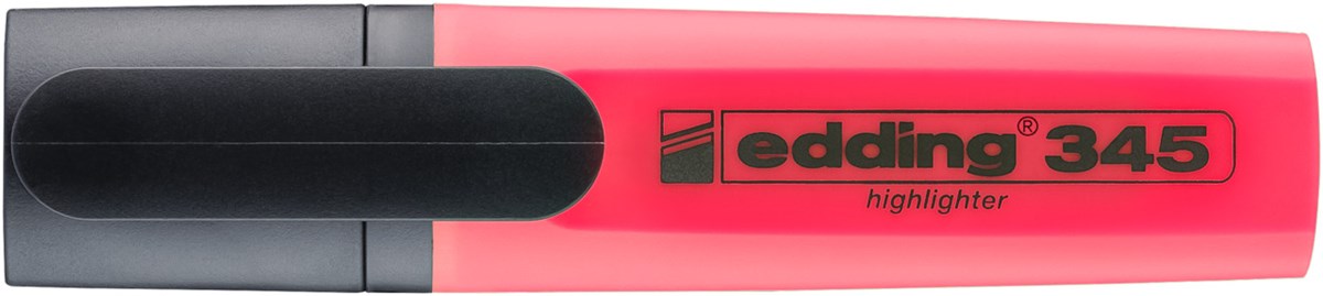 edding 345 Textmarker rot, Keilspitze 2-5 mm (Art.-Nr.: 4-345002)