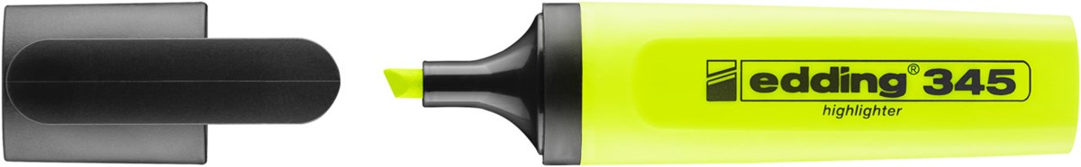 edding 345 Textmarker gelb, Keilspitze 2-5 mm (Art.-Nr.: 4-345005)
