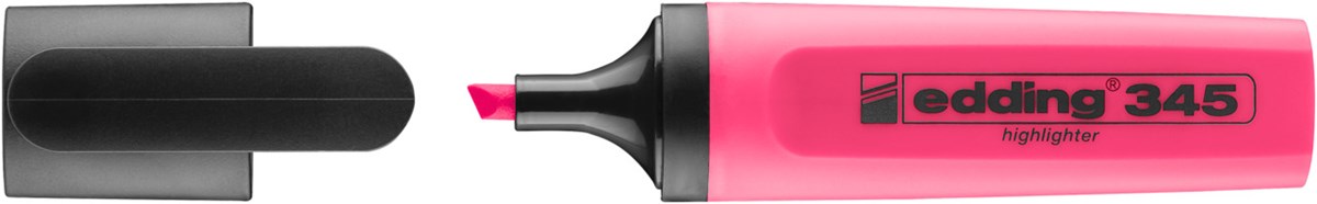 edding 345 Textmarker rosa, Keilspitze 2-5 mm (Art.-Nr.: 4-345009)