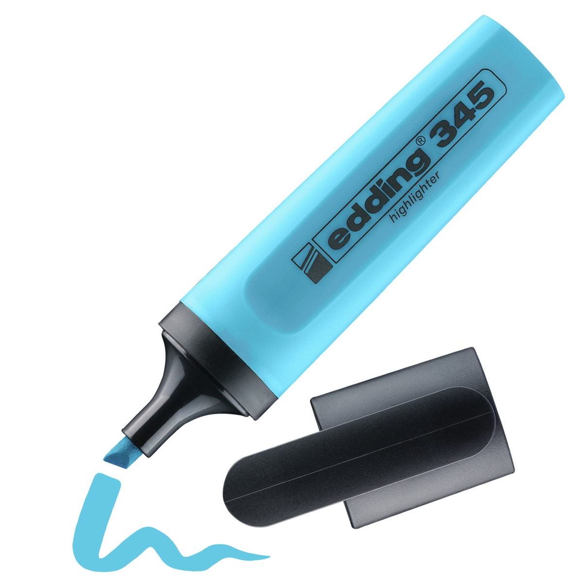 edding 345 Textmarker hellblau, Keilspitze 2-5 mm (Art.-Nr.: 4-345010)