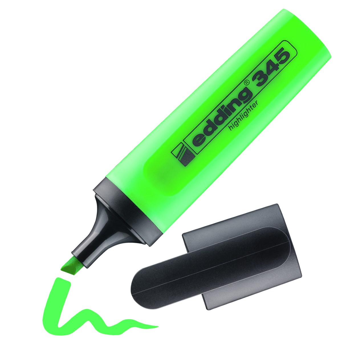 edding 345 Textmarker hellgrün, Keilspitze 2-5 mm (Art.-Nr.: 4-345011)