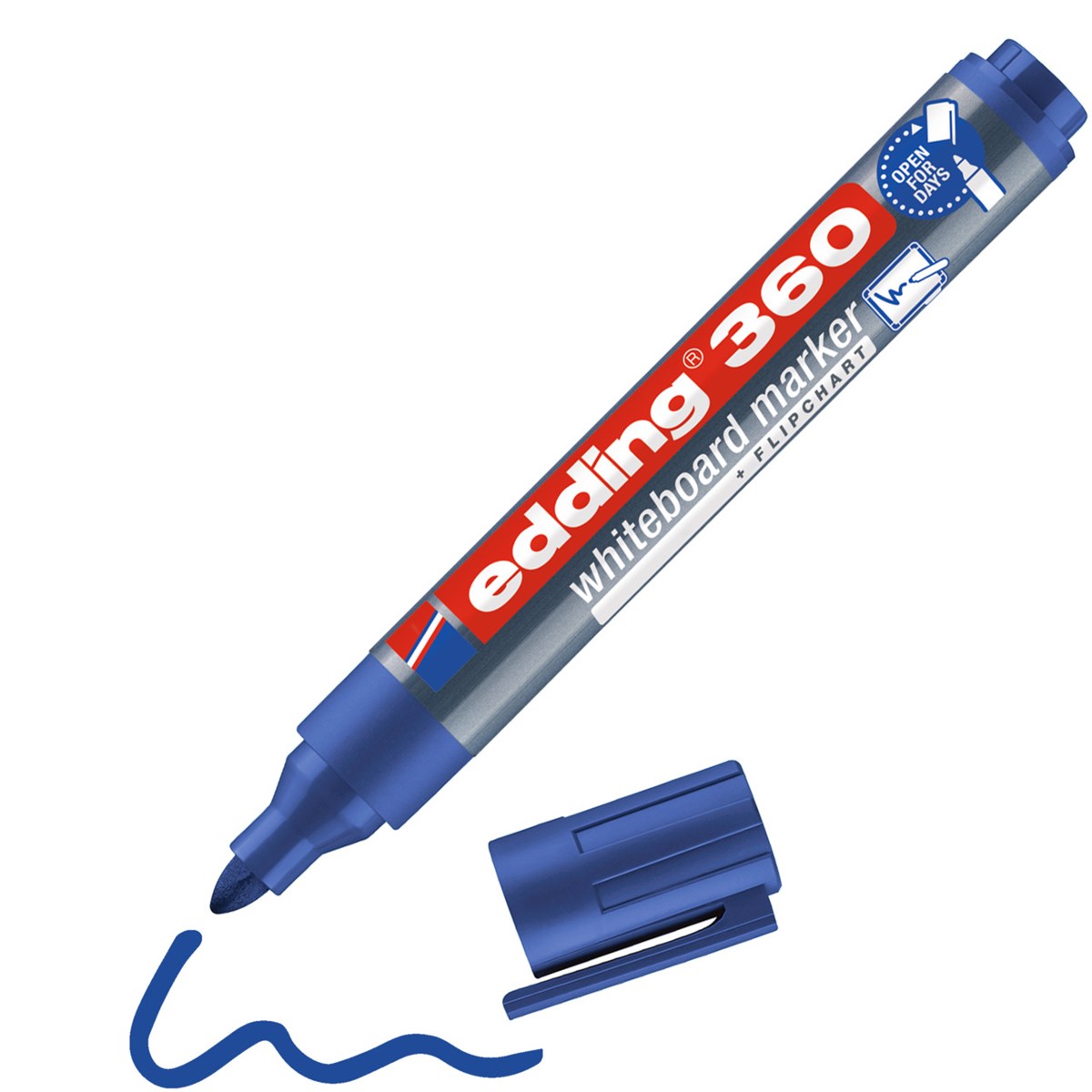 edding 360 Whiteboardmarker blau, Rundspitze 1,5-3 mm (Art.-Nr.: 4-360003)