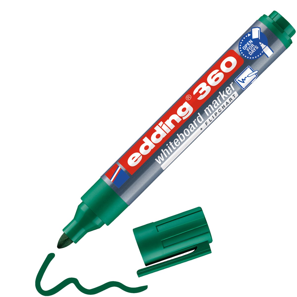 edding 360 Whiteboardmarker grün, Rundspitze 1,5-3 mm (Art.-Nr.: 4-360004)