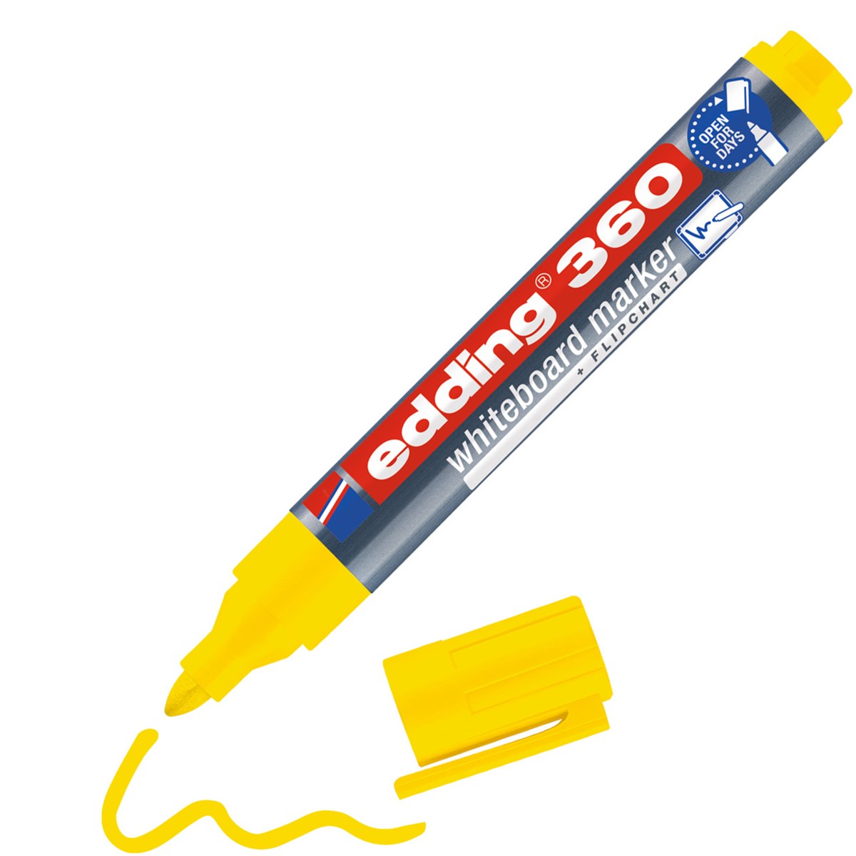 edding 360 Whiteboardmarker gelb, Rundspitze 1,5-3 mm (Art.-Nr.: 4-360005)