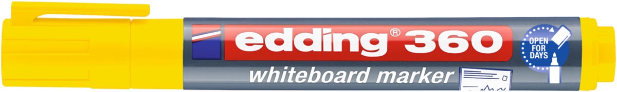edding 360 Whiteboardmarker gelb, Rundspitze 1,5-3 mm (Art.-Nr.: 4-360005)