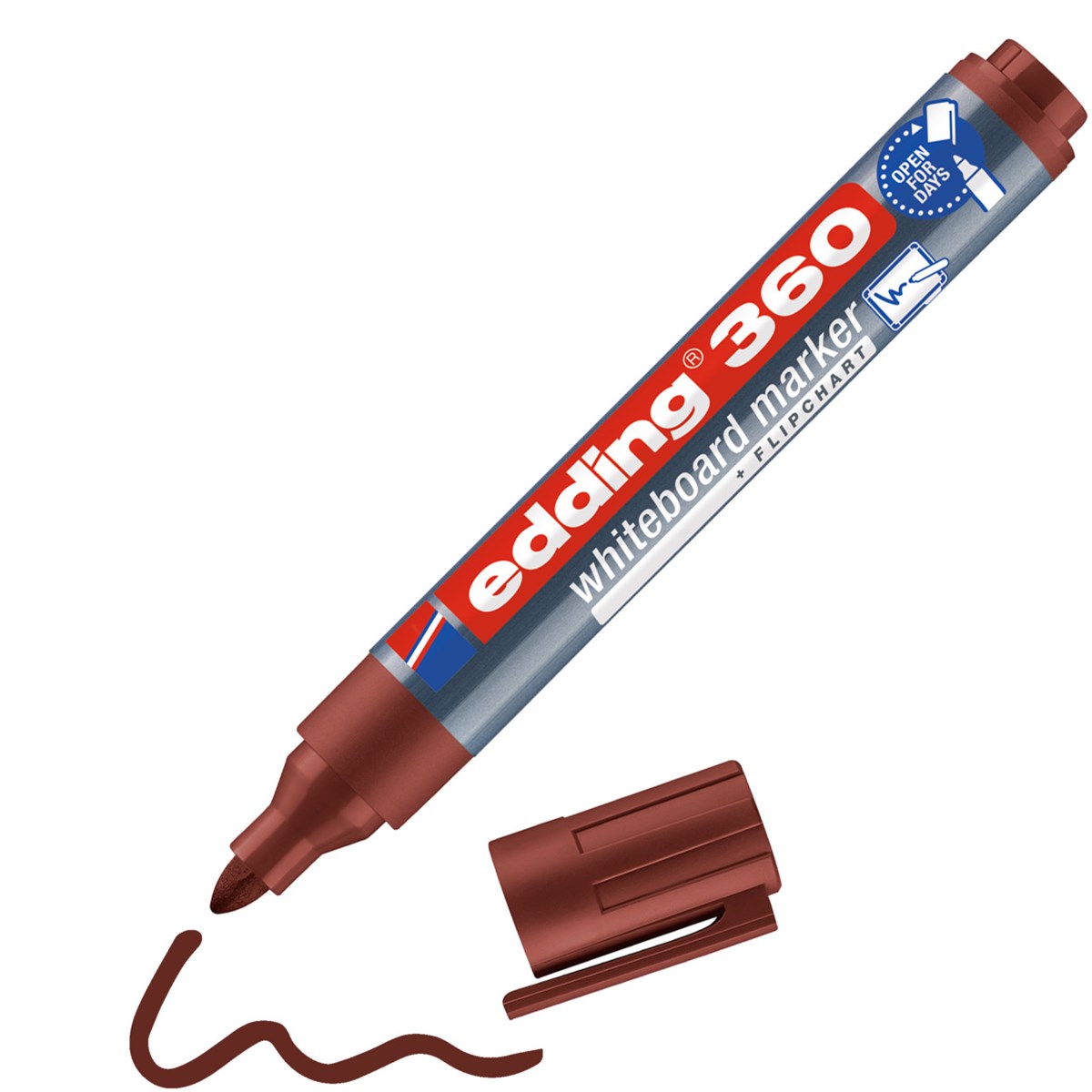 edding 360 Whiteboardmarker braun, Rundspitze 1,5-3 mm (Art.-Nr.: 4-360007)