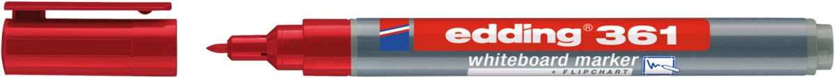 edding 361 Whiteboardmarker rot, Rundspitze 1 mm (Art.-Nr.: 4-361002)
