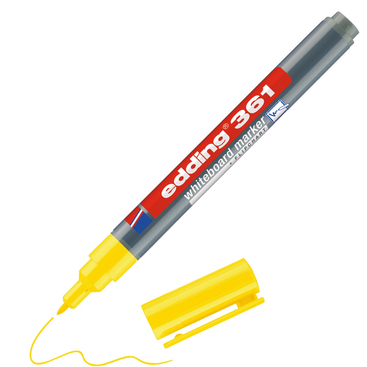 edding 361 Whiteboardmarker gelb, Rundspitze 1 mm (Art.-Nr.: 4-361005)
