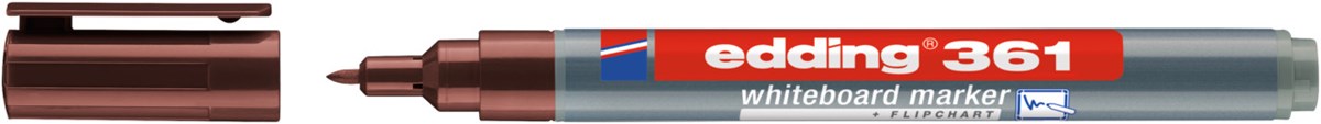 edding 361 Whiteboardmarker braun, Rundspitze 1 mm (Art.-Nr.: 4-361007)