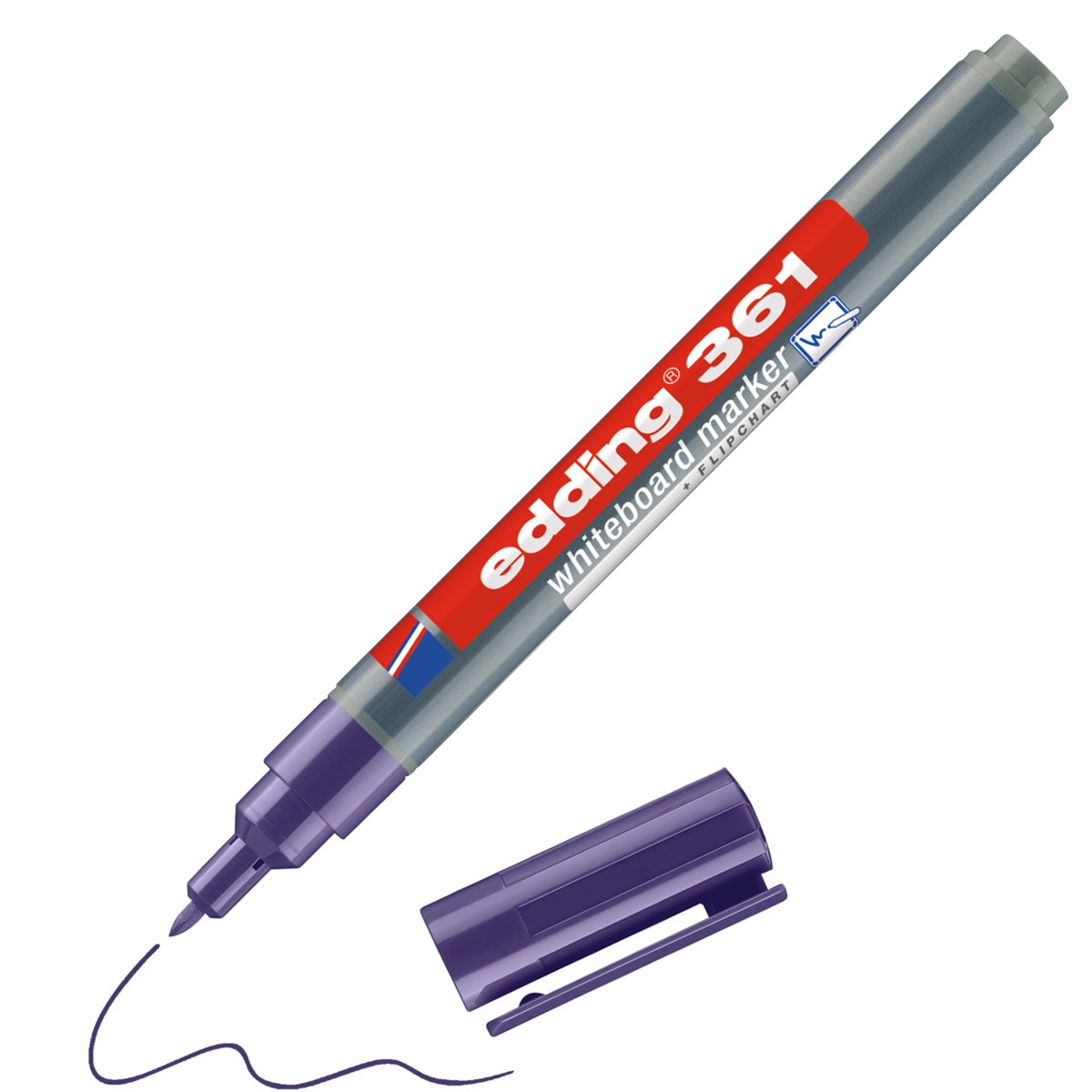 edding 361 Whiteboardmarker violett, Rundspitze 1 mm (Art.-Nr.: 4-361008)