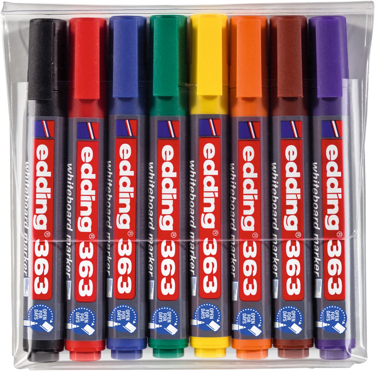 edding 363 Whiteboardmarker 8er Set sortiert, Keilspitze 1-5 mm (Art.-Nr.: 4-363-8)