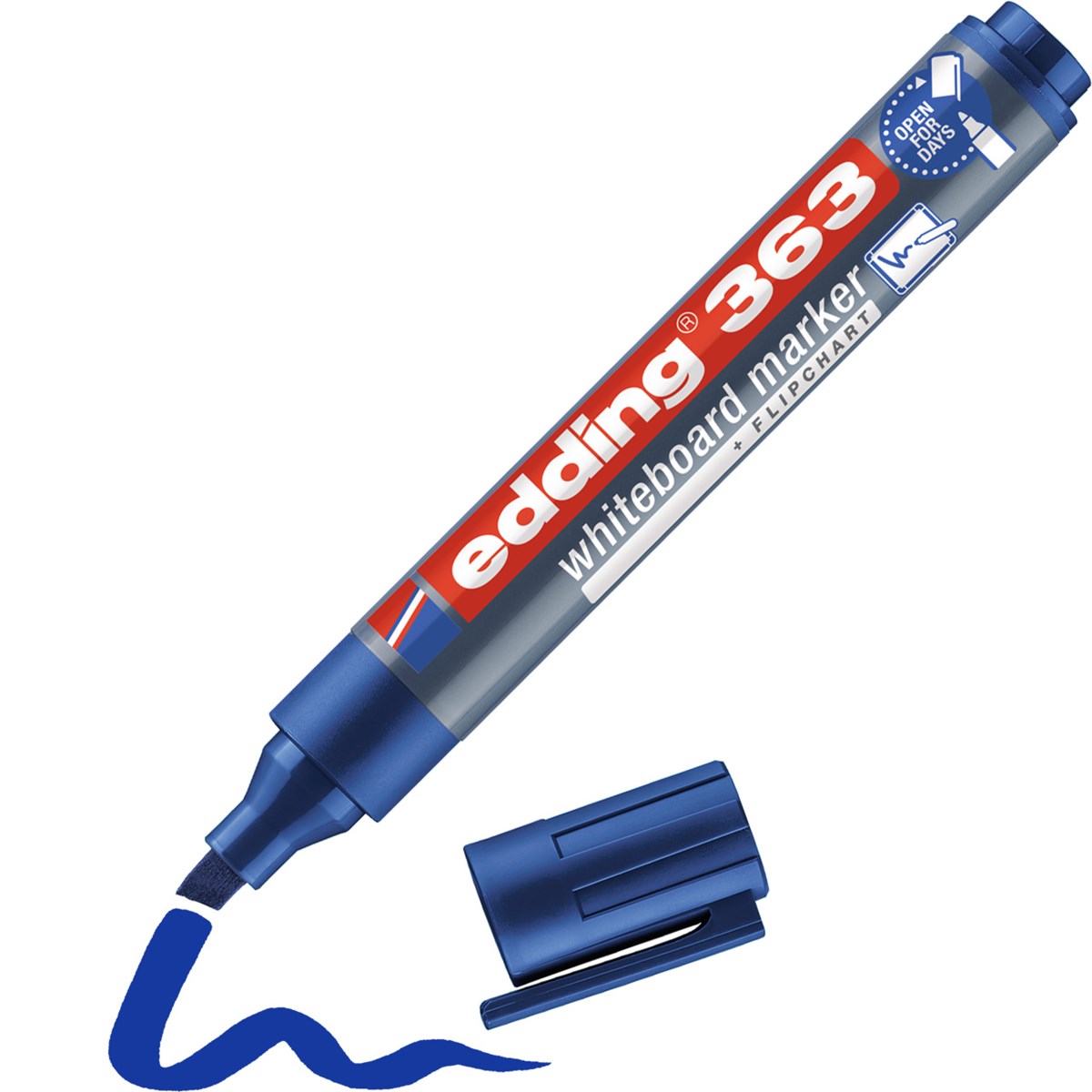 edding 363 Whiteboardmarker blau, Keilspitze 1-5 mm (Art.-Nr.: 4-363003)