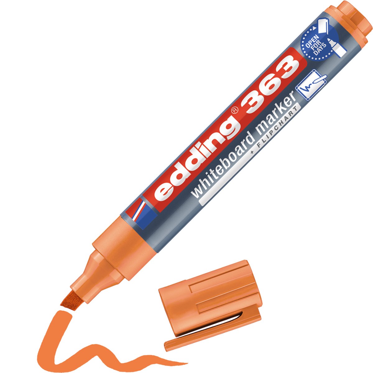 edding 363 Whiteboardmarker orange, Keilspitze 1-5 mm (Art.-Nr.: 4-363006)