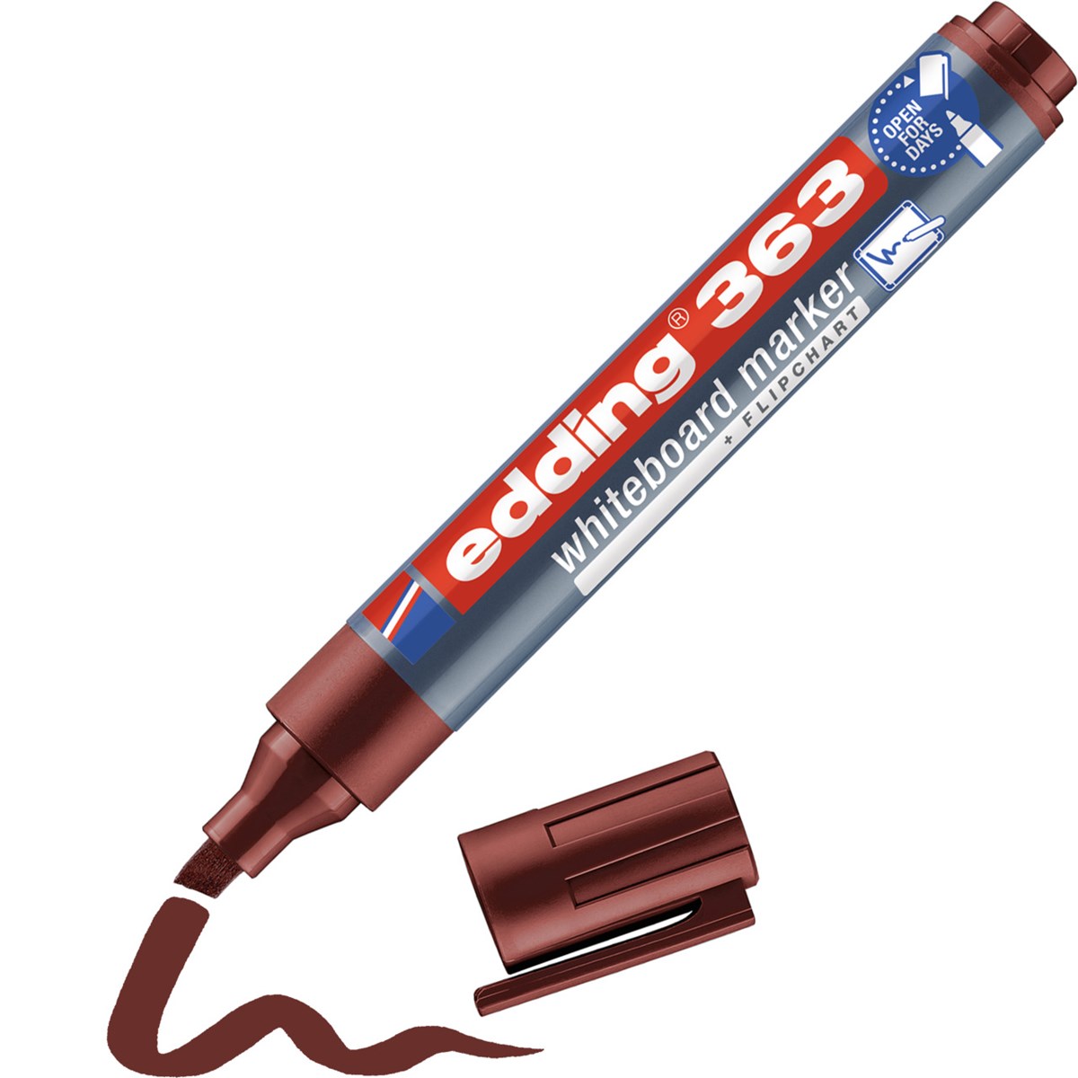 edding 363 Whiteboardmarker braun, Keilspitze 1-5 mm (Art.-Nr.: 4-363007)