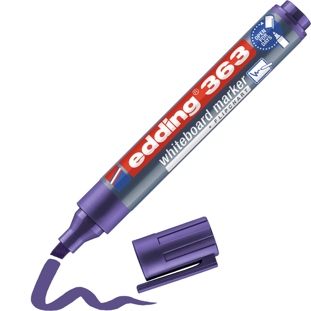 edding 363 Whiteboardmarker violett, Keilspitze 1-5 mm (Art.-Nr.: 4-363008)