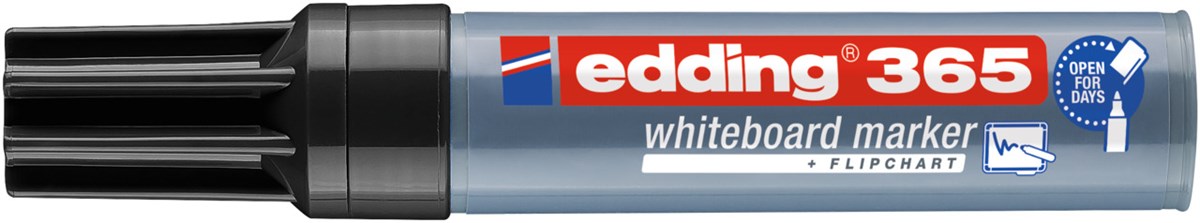 edding 365 Whiteboardmarker schwarz, Keilspitze 2-7 mm (Art.-Nr.: 4-365001)