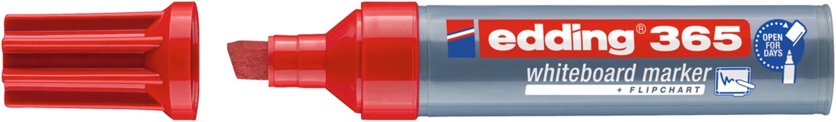 edding 365 Whiteboardmarker rot, Keilspitze 2-7 mm (Art.-Nr.: 4-365002)