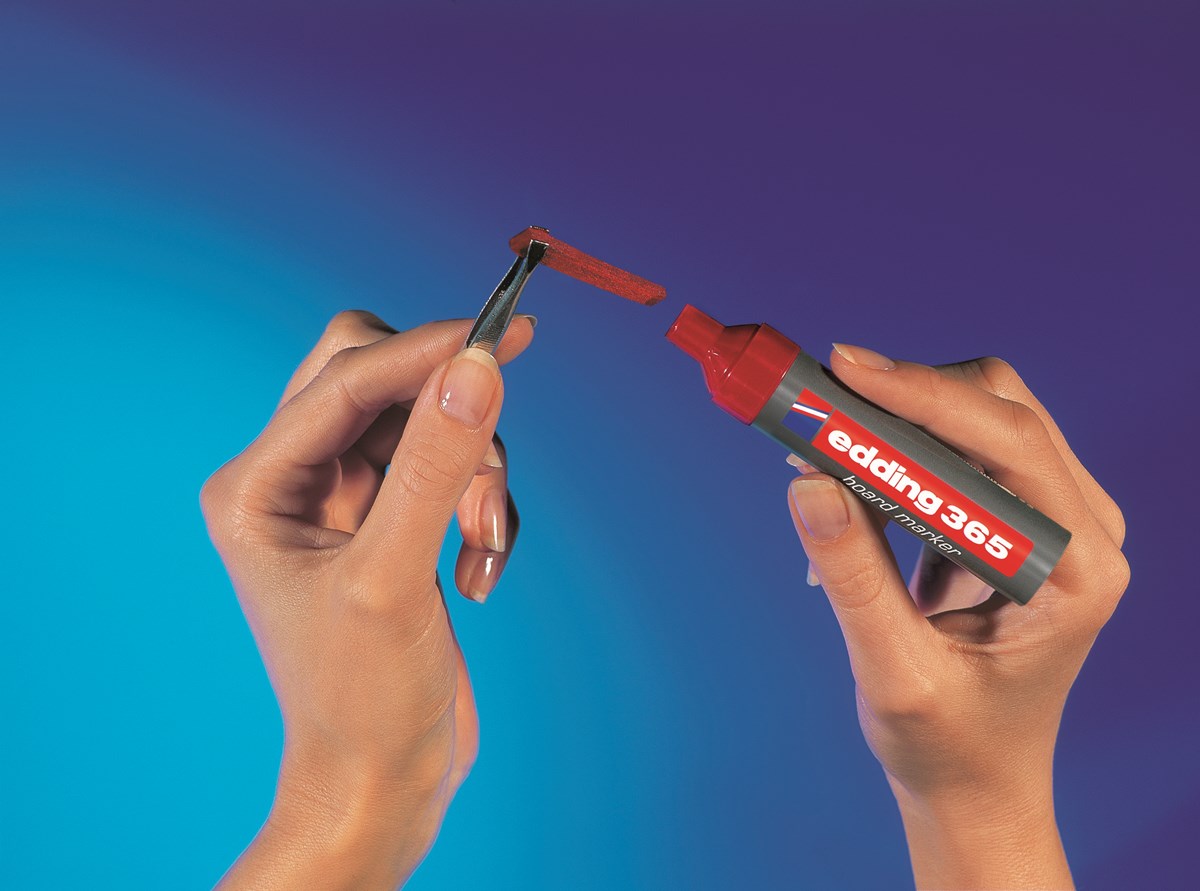 edding 365 N Ersatzspitzen für Whiteboardmarker, Keilspitze 2-7 mm, 10 Stück (Art.-Nr.: 4-365N)