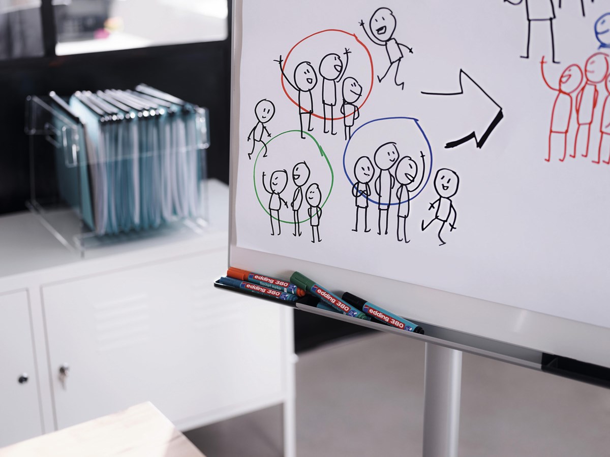 edding 380 Flipchartmarker schwarz, Rundspitze 1,5-3 mm (Art.-Nr.: 4-380001)