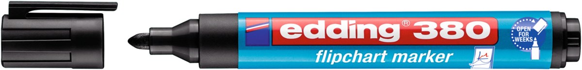 edding 380 Flipchartmarker schwarz, Rundspitze 1,5-3 mm (Art.-Nr.: 4-380001)