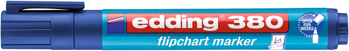 edding 380 Flipchartmarker blau, Rundspitze 1,5-3 mm (Art.-Nr.: 4-380003)