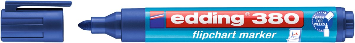 edding 380 Flipchartmarker blau, Rundspitze 1,5-3 mm (Art.-Nr.: 4-380003)