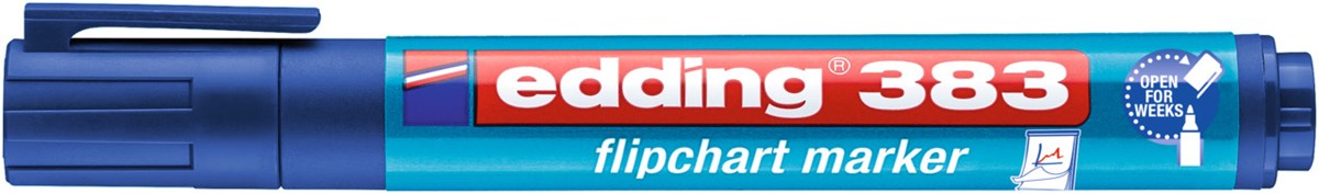 edding 383 Flipchartmarker blau, Keilspitze 1-5 mm (Art.-Nr.: 4-383003)