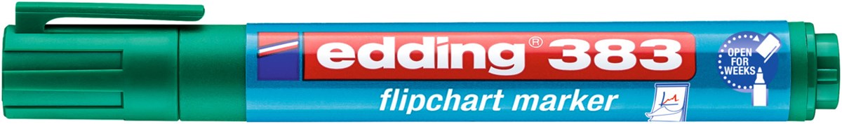 edding 383 Flipchartmarker grün, Keilspitze 1-5 mm (Art.-Nr.: 4-383004)